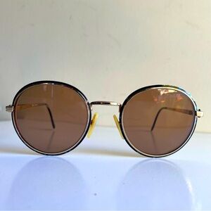 Welling Eyewear Classico Sunglasses Bronze Round Circular Glasses Vintage